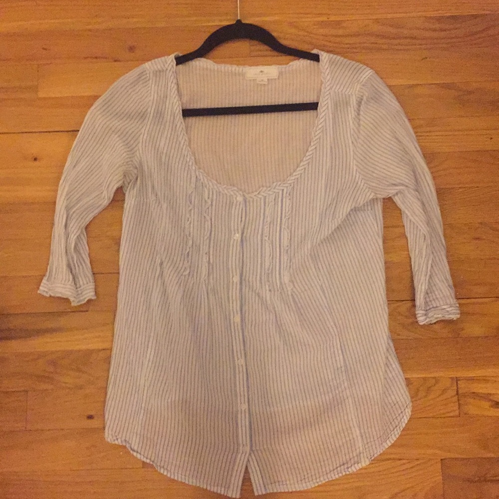 Sheer lined shirt